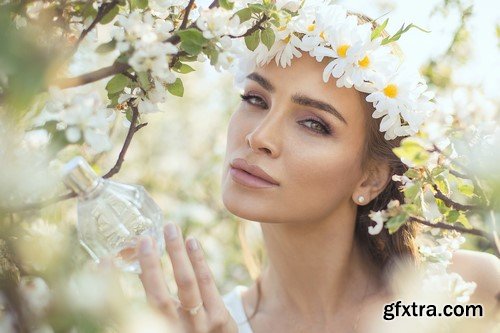 Girl with perfume