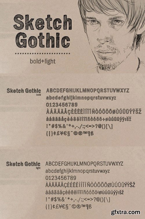 Sketch Gothic Font