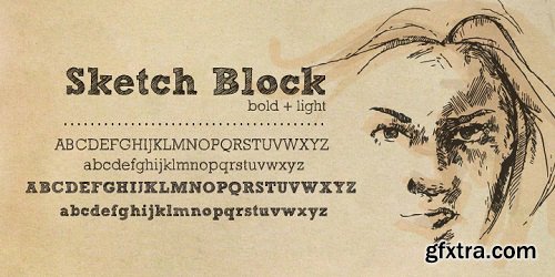 Sketch Block Font