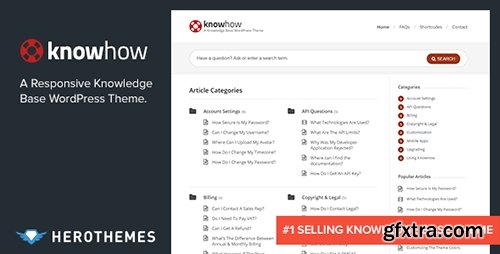 ThemeForest - KnowHow v1.1.7 - A Knowledge Base WordPress Theme - 2813111