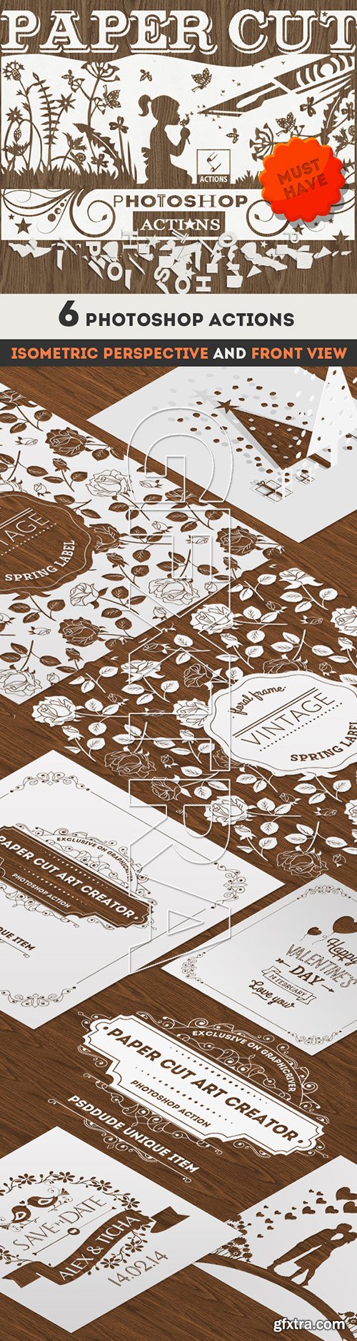 GraphicRiver - Paper Cut Art Photoshop Actions 11362784