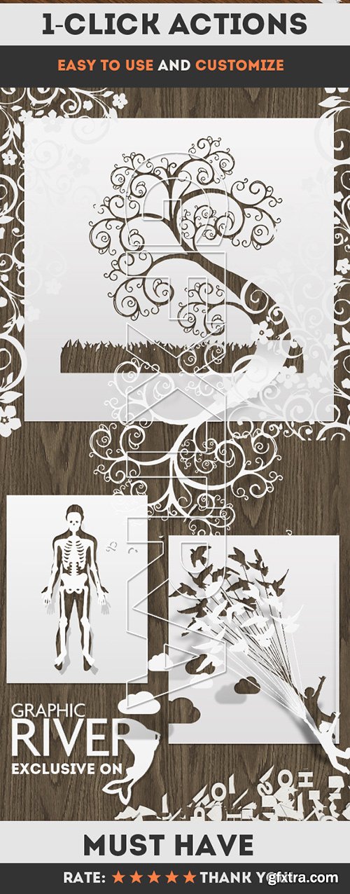 GraphicRiver - Paper Cut Art Photoshop Actions 11362784