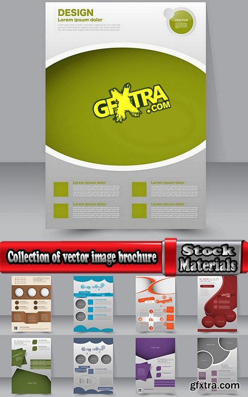 Collection of vector image brochure flyer banner #4-25 Eps