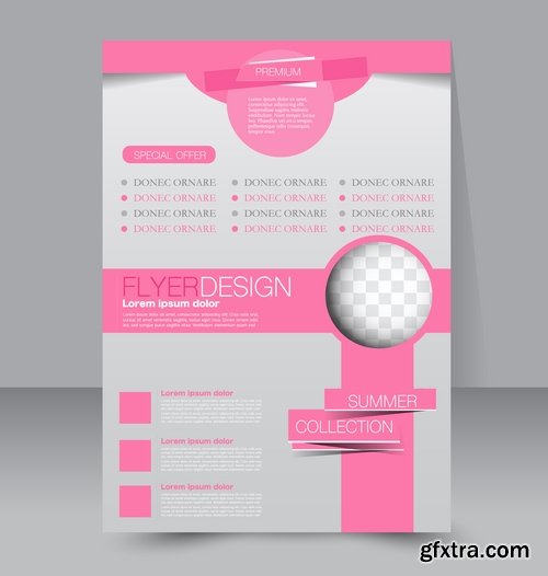 Collection of vector image brochure flyer banner #4-25 Eps