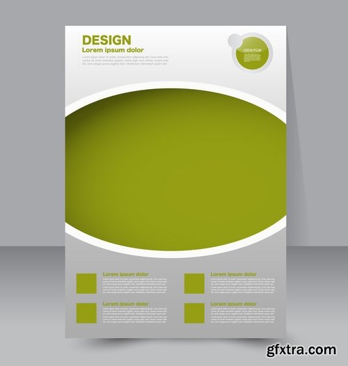 Collection of vector image brochure flyer banner #4-25 Eps