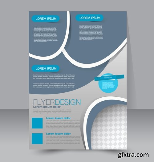 Collection of vector image brochure flyer banner #4-25 Eps