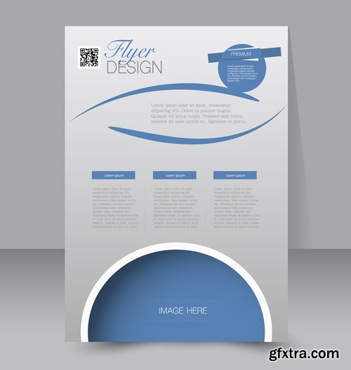 Collection of vector image brochure flyer banner #4-25 Eps