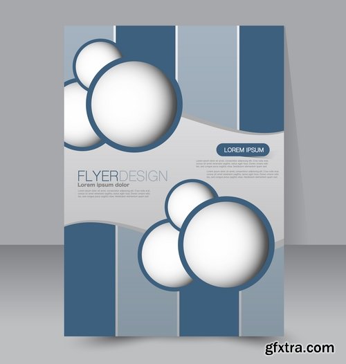 Collection of vector image brochure flyer banner #4-25 Eps