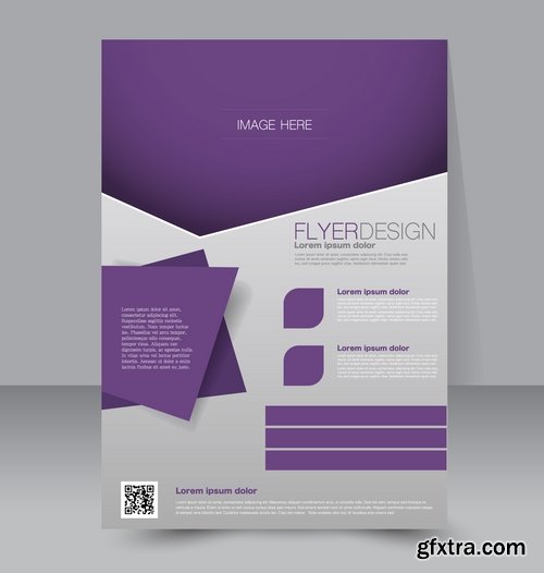 Collection of vector image brochure flyer banner #4-25 Eps