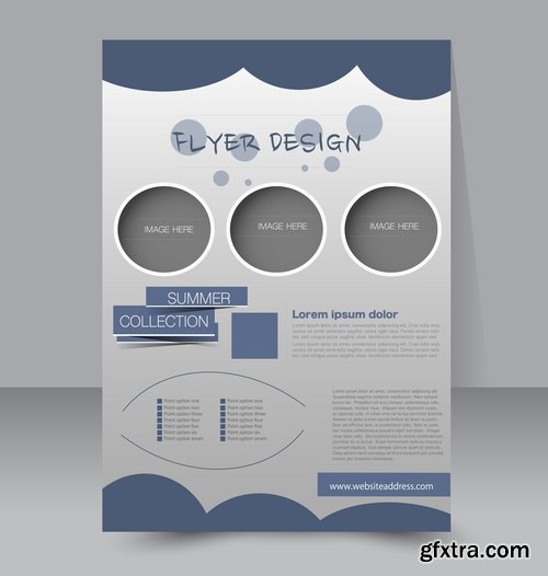 Collection of vector image brochure flyer banner #4-25 Eps