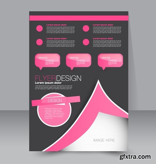 Collection of vector image brochure flyer banner #4-25 Eps