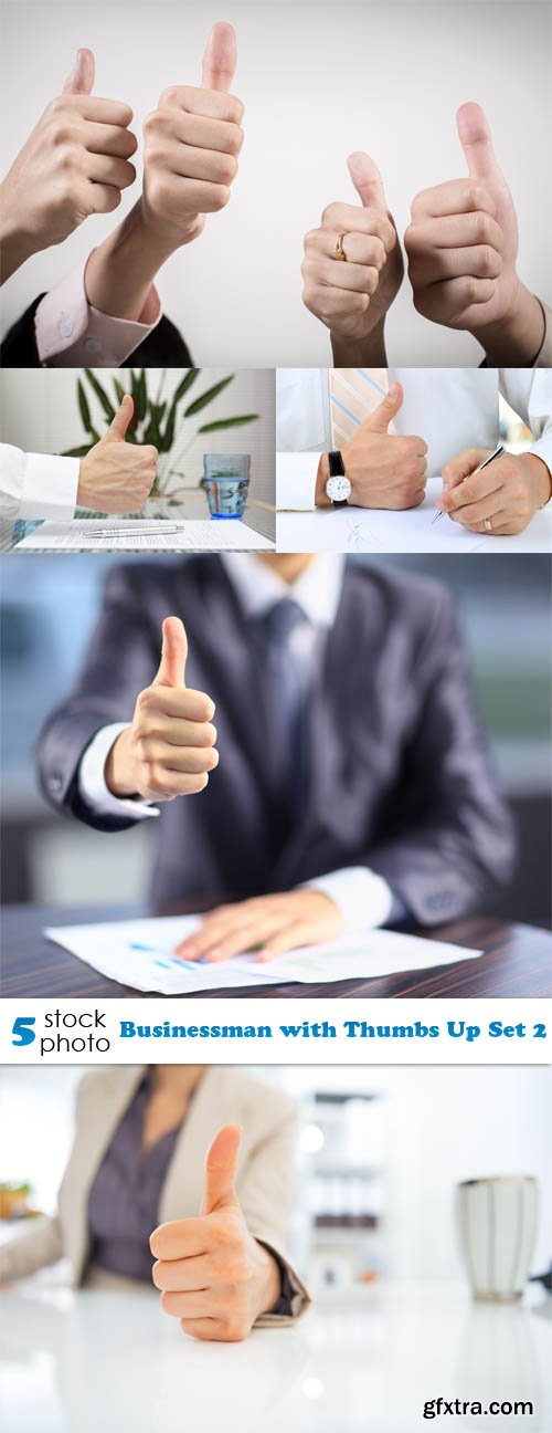 Photos - Businessman with Thumbs Up Set 2