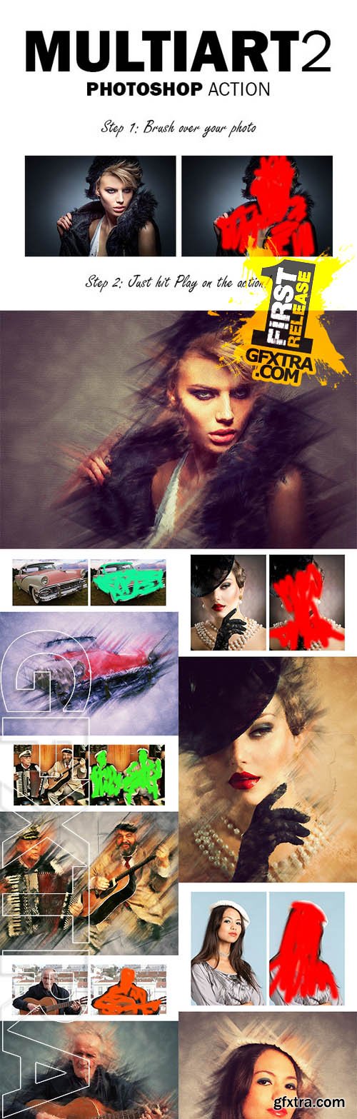 MultiArt 2 Photoshop Action - GraphicRiver 11211418