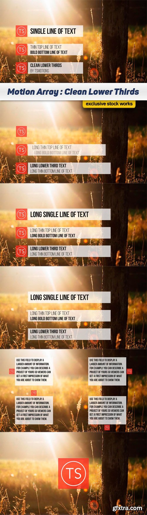 Motion Array - Clean Lower Thirds After Effects Template