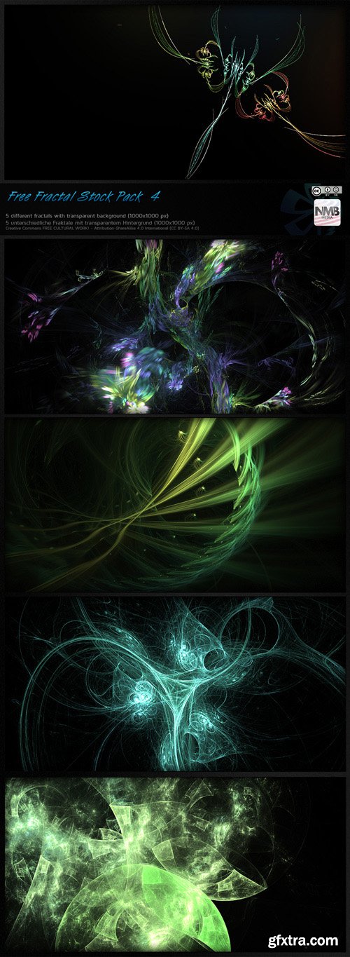 Fractal Backgrounds - Transparent PNG Overlay, part 3