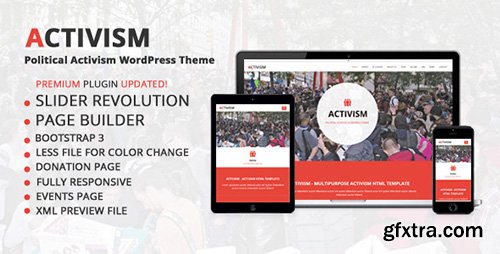 ThemeForest - Activism v1.0 - Political Activism WordPress Theme - 9022016