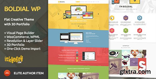 ThemeForest - Boldial WP v1.9 - Flat Creative Theme with 3D Portfolio - 7771632