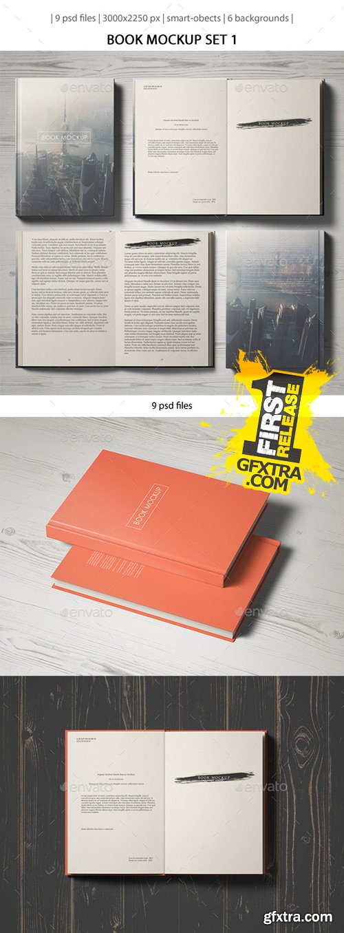 GraphicRiver - Book Mockup Set 1 10354620