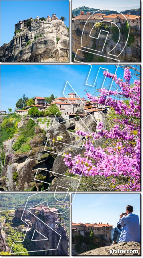 The Holy Monastery of Varlaam, Meteora, Greece - Stock photo