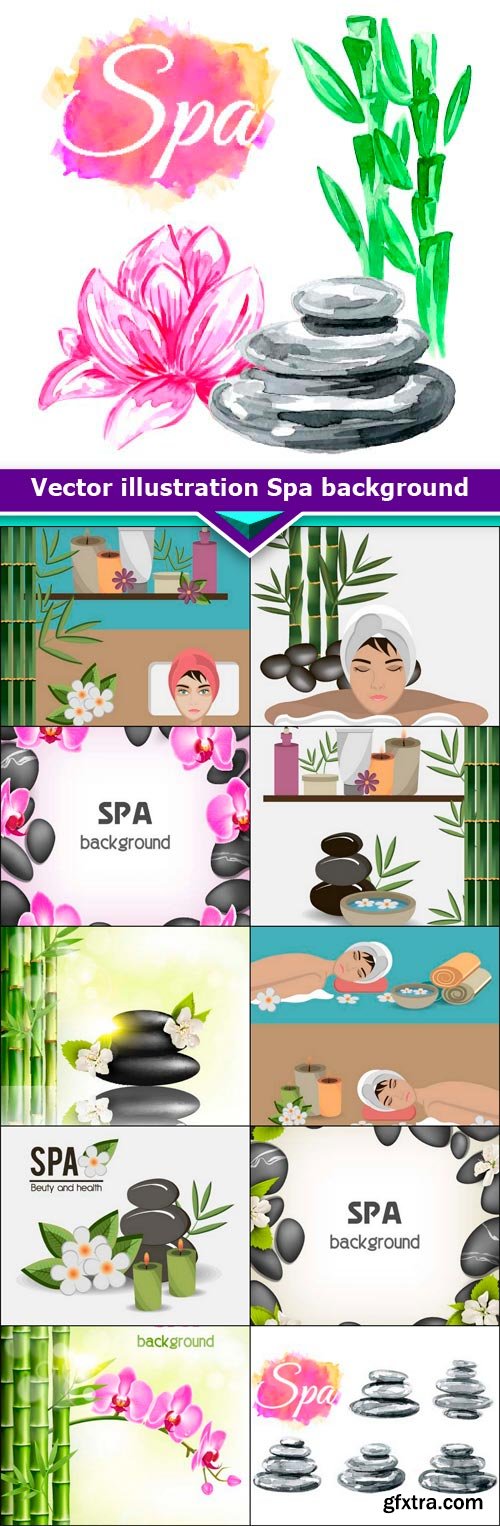 Vector illustration Spa background 11x EPS