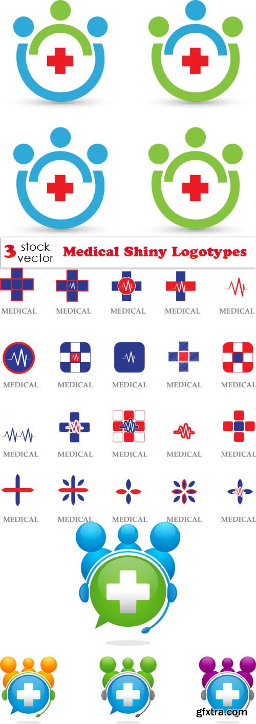 Vectors - Medical Shiny Logotypes