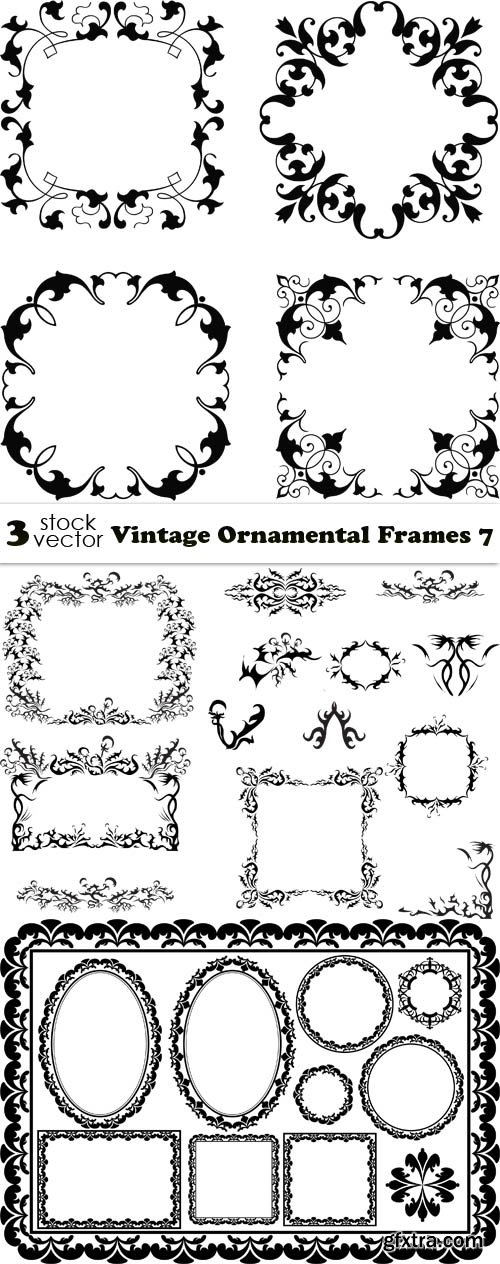 Vectors - Vintage Ornamental Frames 7