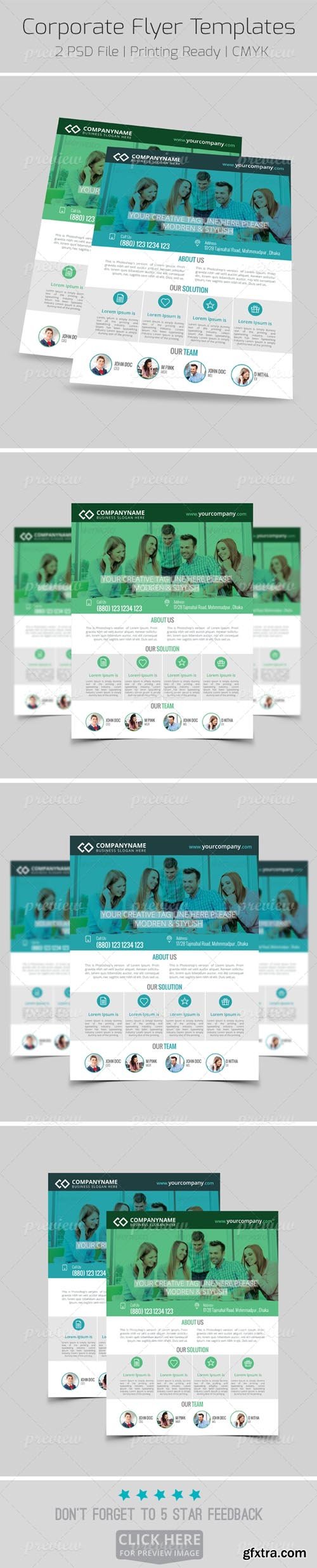 Modern Corporate Flyer Templates 2 4025