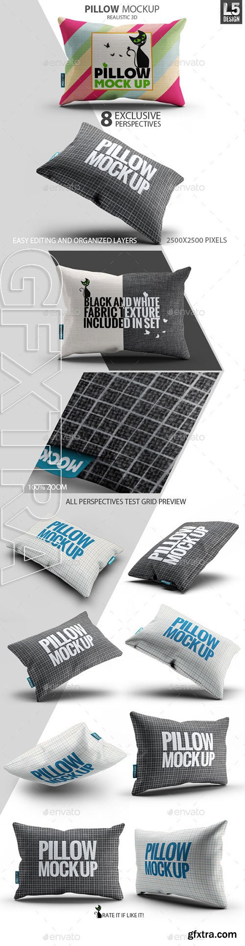 GraphicRiver - Fabric Pillow Mock-Up 10270404