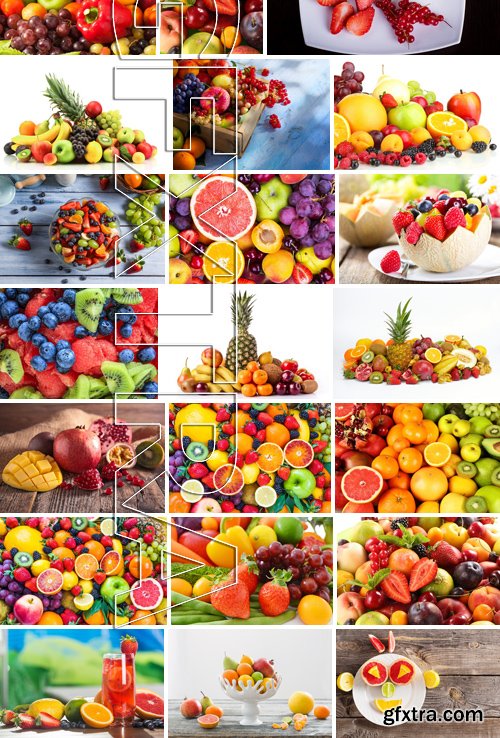 Stock Photos - Different Exotic Fruits 2, 25xJPG