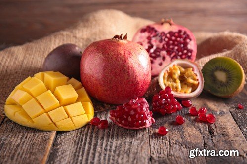 Stock Photos - Different Exotic Fruits 2, 25xJPG