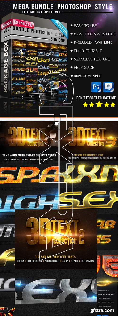 GraphicRiver - Mega Bundle Photoshop Style v3 11405955