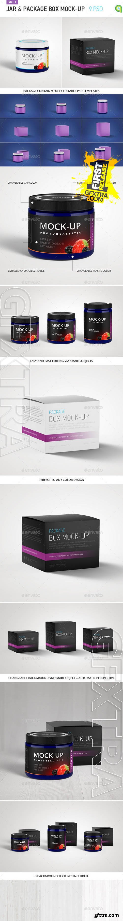 Jar & Package Box Mock-Up - GraphicRiver 11052884