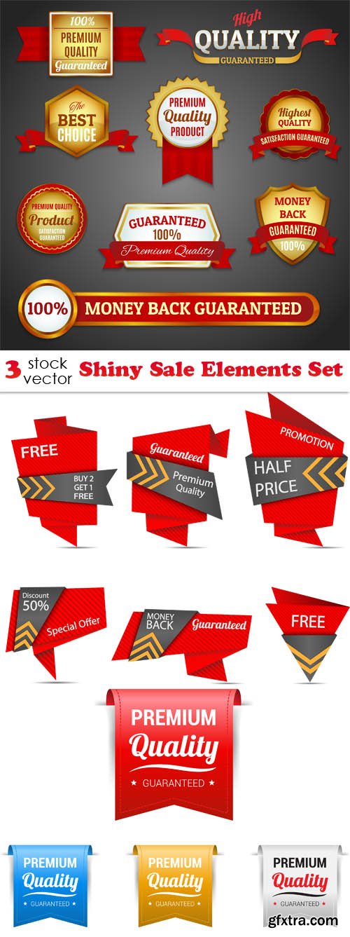 Vectors - Shiny Sale Elements Set