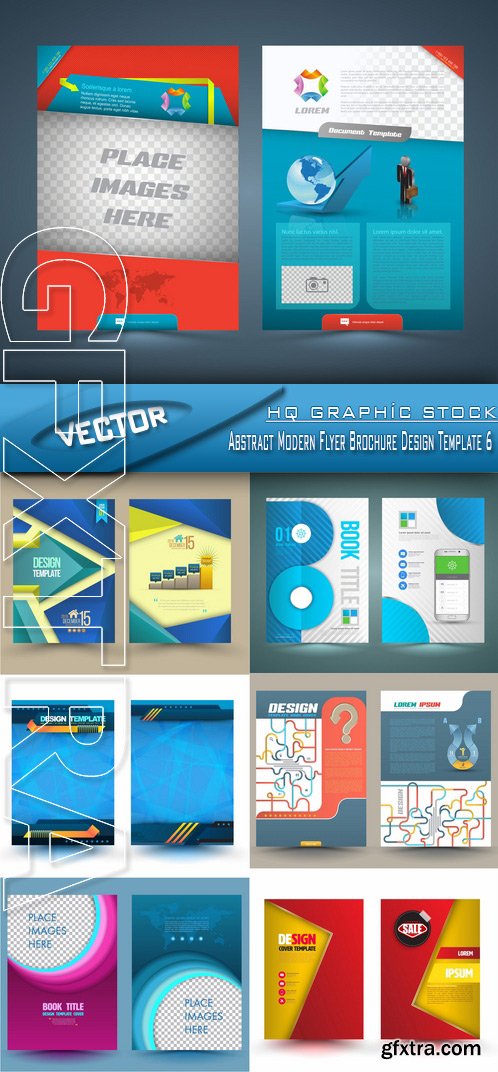 Stock Vector - Abstract Modern Flyer Brochure Design Template 6