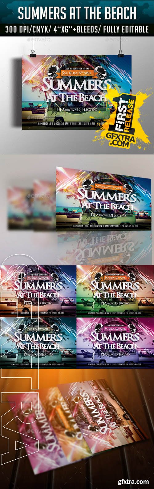 Summers at the Beach Flyer Template - GraphicRiver 10949615