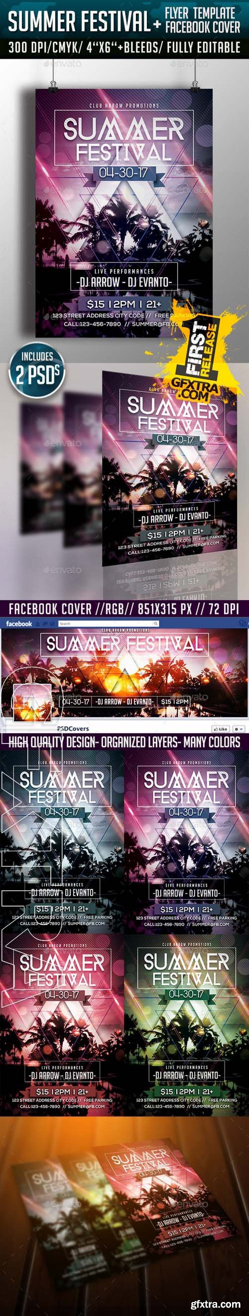 Summer Festival Flyer Template - GraphicRiver 11092694