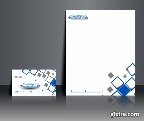 Collection of vector image brochure flyer banner #5-25 Eps