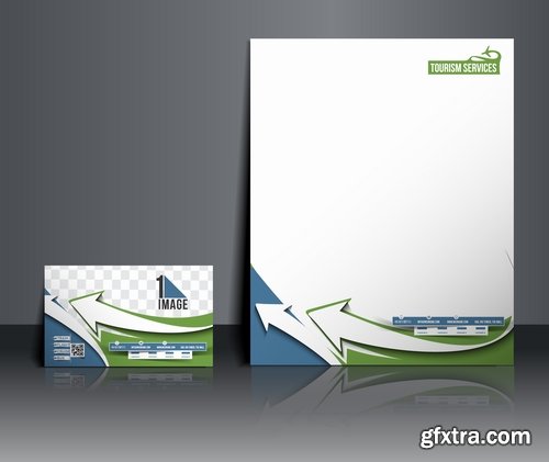 Collection of vector image brochure flyer banner #5-25 Eps