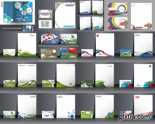 Collection of vector image brochure flyer banner #5-25 Eps