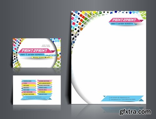 Collection of vector image brochure flyer banner #5-25 Eps