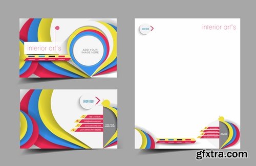 Collection of vector image brochure flyer banner #5-25 Eps