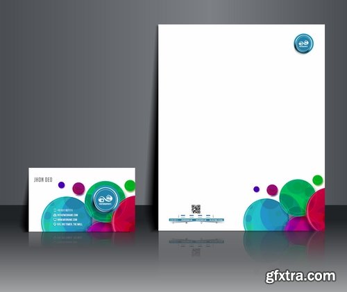 Collection of vector image brochure flyer banner #5-25 Eps