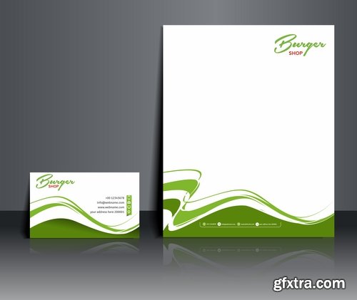 Collection of vector image brochure flyer banner #5-25 Eps