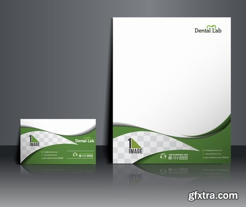 Collection of vector image brochure flyer banner #5-25 Eps