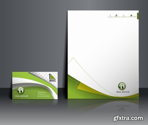 Collection of vector image brochure flyer banner #5-25 Eps