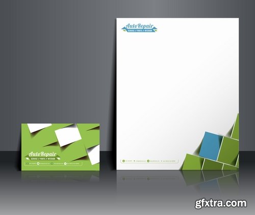 Collection of vector image brochure flyer banner #5-25 Eps