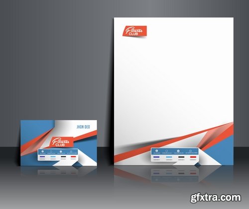 Collection of vector image brochure flyer banner #5-25 Eps