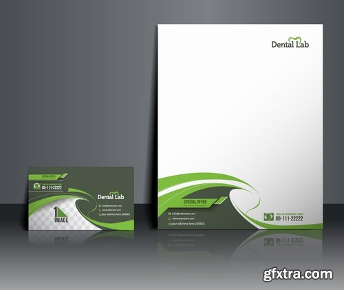 Collection of vector image brochure flyer banner #5-25 Eps