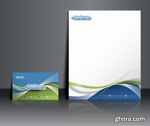 Collection of vector image brochure flyer banner #5-25 Eps