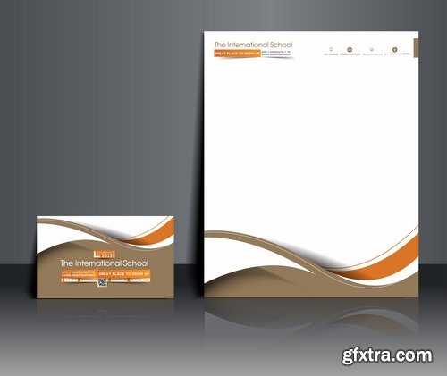 Collection of vector image brochure flyer banner #5-25 Eps